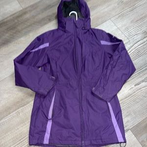 Columbia vintage ski snowboard midi winter jacket parka purple S